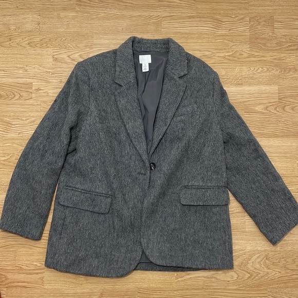 H&M Jackets & Blazers - Grey Wool Blazer